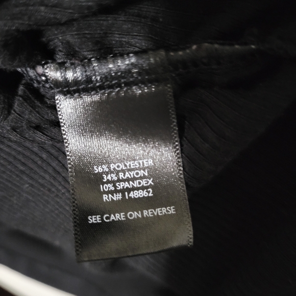 Torrid Super Soft Ribbed Knit Long Tunic Size 2X Black Low Cut Side Rooshing - Picture 4 of 5